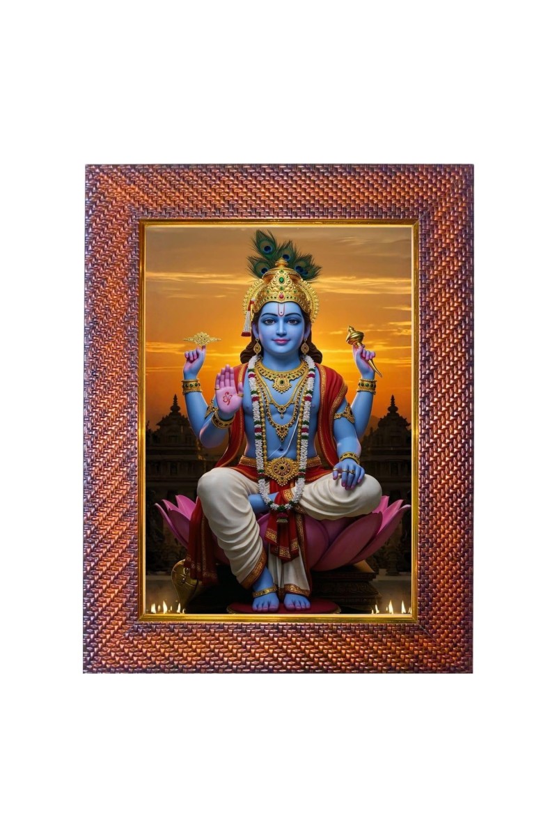 Lord Panchmukhii Hanuman Photo Frame 19X23 Inch Religious Wall & Table Decor Frame (F18107X19X23)