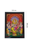 Hitech Narasimha 3D Laminated Photo Frame - Perfect Décor for Walls, Tables, and Sacred Spaces. Great for Gifts, Puja, and Elevating Living Room Ambiance
