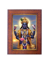 Lord Hanuman Photo Frame 21X25 Inch Religious Wall & Table Decor Frame | Lord Hanuman Spiritual Photo Frame For Home, Temple & Office | Decorative Hindu God & Goddess Frame (Pack Of 1) (F18084)