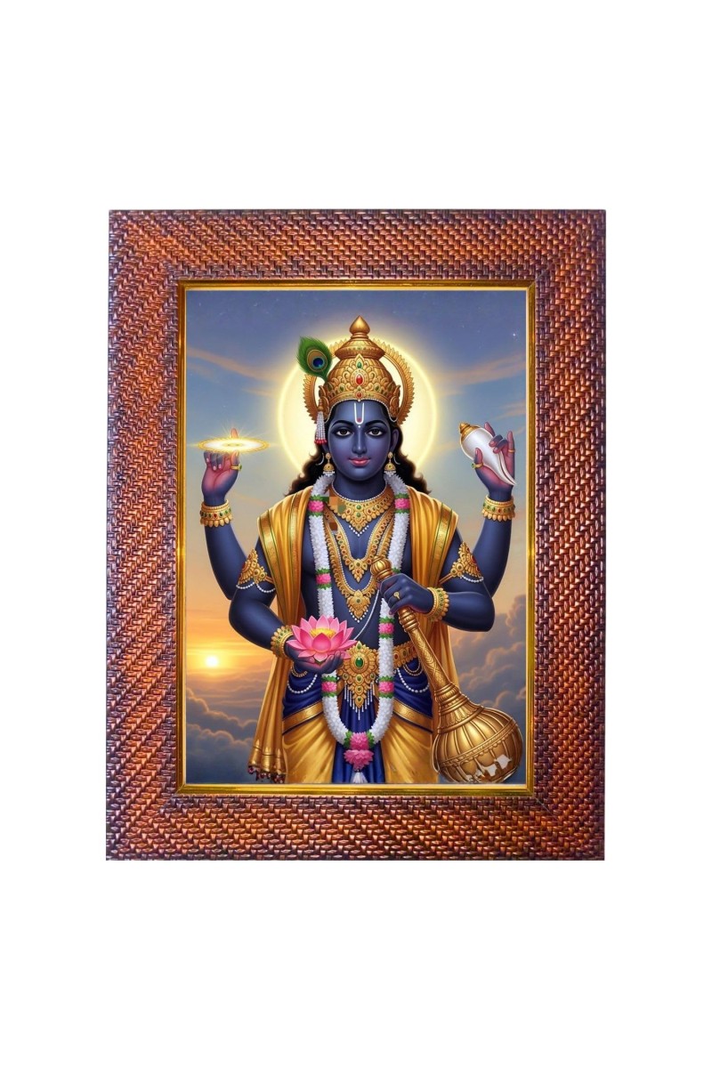 Lord Hanuman Photo Frame Religious Wall & Table Decor Frame | Lord Hanuman Spiritual Photo Frame For Home, Temple & Office | Decorative Hindu God & Goddess Frame (Pack Of 1) (F18084)