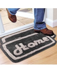 Home Beautiful Anti-Skid Polyester Bath Mat, Set of 2