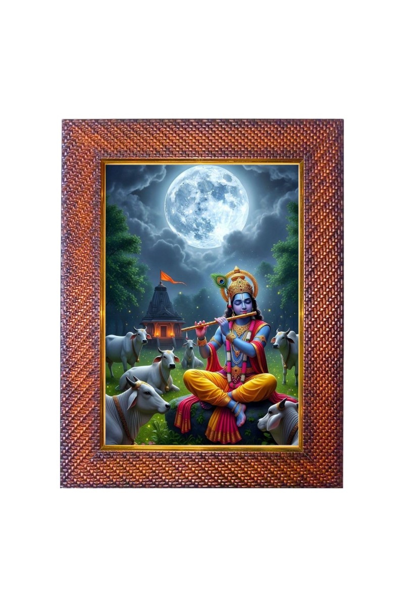 Lord Ram Mata Sita Photo Frame 17X21 Inch Religious Wall & Table Decor Frame | Lord Ram Mata Sita Spiritual Photo Frame For Home, Temple & Office (F18166X17X21)