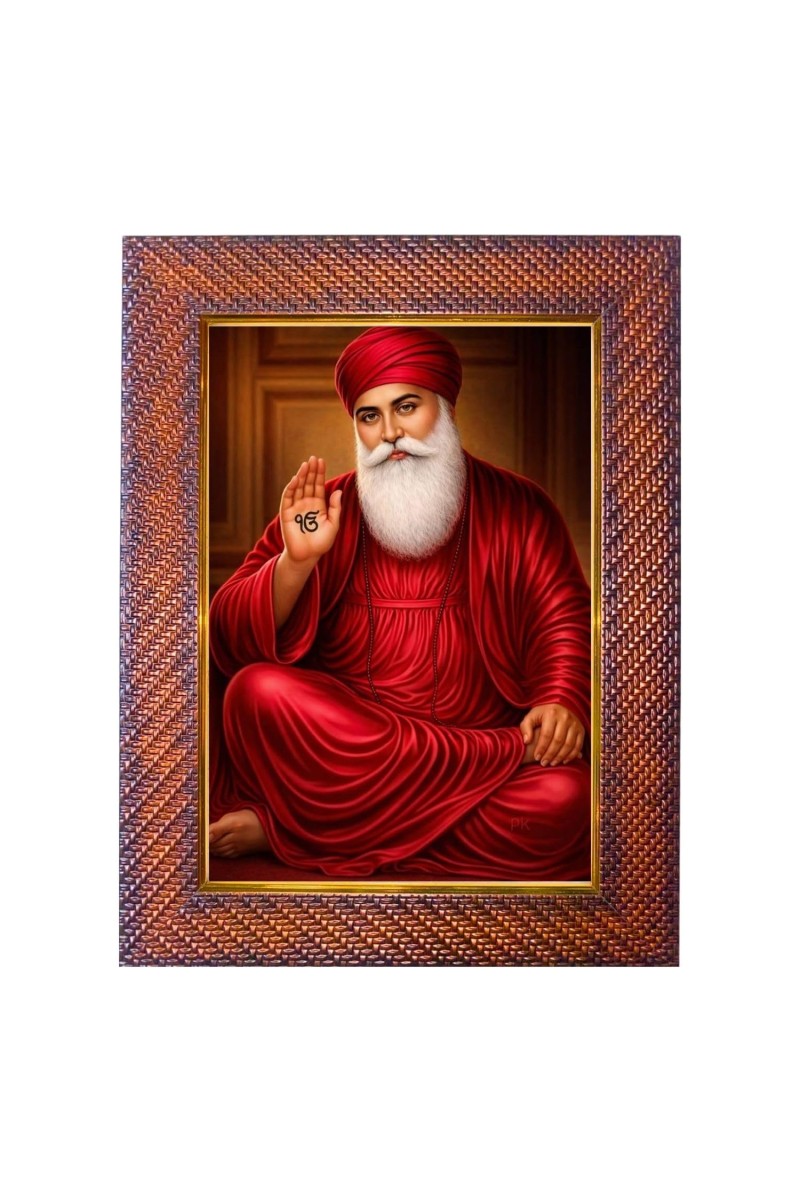 Guru Gobind Singh Ji Photo Frame 17X21 Inch Religious Wall & Table Decor Frame | Guru Gobind Singh Ji Spiritual Photo Frame For Home, Temple & Office (F18243X17X21)