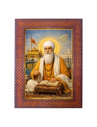 Lahiri Mahasaya Photo Frame 19X23 Inch Religious Wall & Table Decor Frame | Lahiri Mahasaya Spiritual Photo Frame For Home, Temple & Office (F18353X19X23)