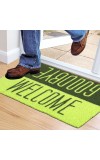 Home Beautiful Dark Green Polyester Door Mat