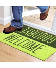 Home Beautiful Dark Green Polyester Door Mat