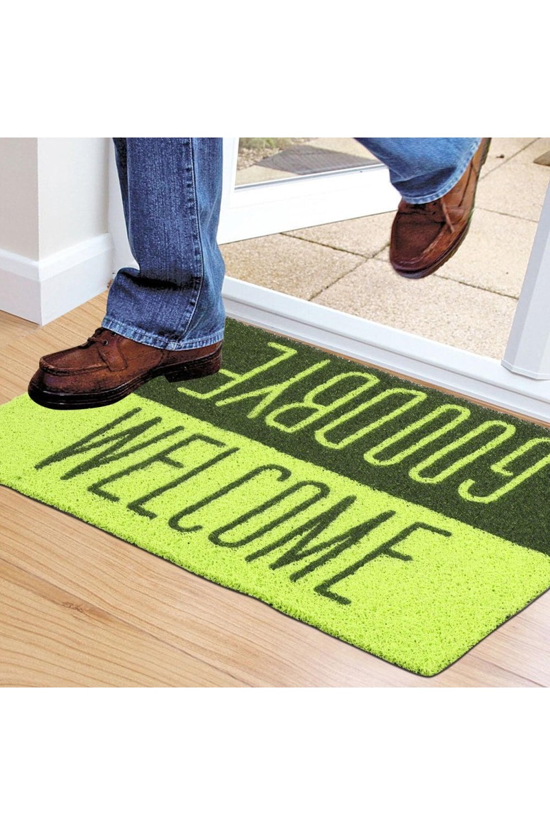 Home Beautiful Dark Green Polyester Door Mat