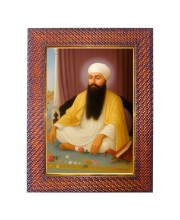 Guru Tegh Bahadur Sahib Ji Photo Frame 13X17 Inch Religious Wall & Table Decor Frame | Guru Tegh Bahadur Sahib Ji Spiritual Photo Frame For Home, Temple & Office | Decorative Hindu God & Goddess F