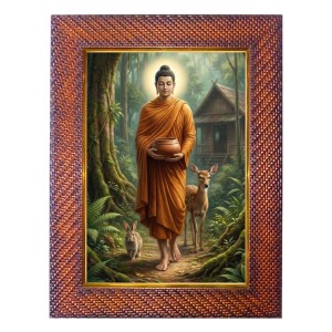 Lord Chandra Photo Frame 19X23 Inch Religious Wall & Table Decor Frame | Lord Chandra Spiritual Photo Frame For Home, Temple & Office | Decorative Hindu God & Goddess Frame (Pack Of 1) (F18207)