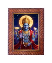 Lord Ganesha Photo Frame 17X21 Inch Religious Wall & Table Decor Frame | Lord Ganesha Spiritual Photo Frame For Home, Temple & Office | Decorative Hindu God & Goddess Frame (Pack Of 1) (F18066)
