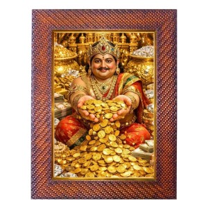 Lord Varuna Photo Frame 17X21 Inch Religious Wall & Table Decor Frame | Lord Varuna Spiritual Photo Frame For Home, Temple & Office | Decorative Hindu God & Goddess Frame (Pack Of 1) (F18370)