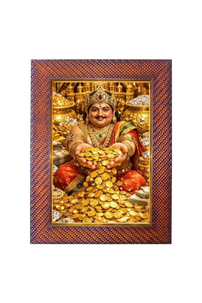 Lord Varuna Photo Frame 13X17 Inch Religious Wall & Table Decor Frame | Lord Varuna Spiritual Photo Frame For Home, Temple & Office | Decorative Hindu God & Goddess Frame (Pack Of 1) (F18370)