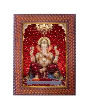 Lord Krishna Photo Frame 19X23 Inch Religious Wall & Table Decor Frame | Lord Krishna Spiritual Photo Frame For Home, Temple & Office | Decorative Hindu God & Goddess Frame (Pack Of 1) (F18097)