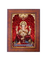 Lord Krishna Photo Frame 17X21 Inch Religious Wall & Table Decor Frame | Lord Krishna Spiritual Photo Frame For Home, Temple & Office | Decorative Hindu God & Goddess Frame (Pack Of 1) (F18097)