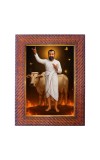 Lord Chaitanya Mahaprabhu Photo Frame Religious Wall & Table Decor Frame | Lord Chaitanya Mahaprabhu Spiritual Photo Frame For Home, Temple & Office | Decorative Hindu God & Goddess Fra