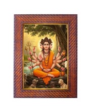 Maa Durga Photo Frame 13X17 Inch Religious Wall & Table Decor Frame | Maa Durga Spiritual Photo Frame For Home, Temple & Office | Decorative Hindu God & Goddess Frame (Pack Of 1) (F18123)