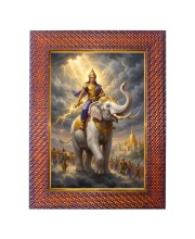 Lord Ayyapan Photo Frame 13X17 Inch Religious Wall & Table Decor Frame | Lord Ayyapan Spiritual Photo Frame For Home, Temple & Office | Decorative Hindu God & Goddess Frame (Pack Of 1) (F18209)