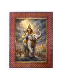 Lord Ayyapan Photo Frame 19X23 Inch Religious Wall & Table Decor Frame | Lord Ayyapan Spiritual Photo Frame For Home, Temple & Office | Decorative Hindu God & Goddess Frame (Pack Of 1) (F18209)