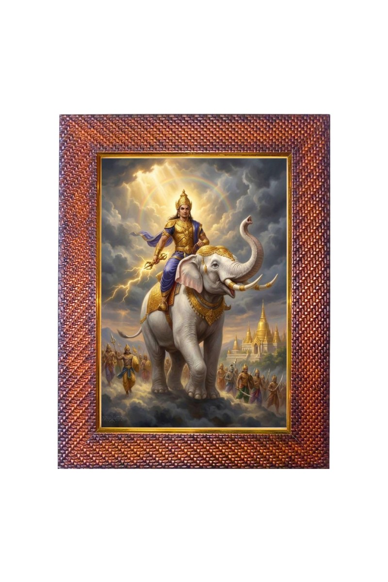 Lord Ayyapan Photo Frame Religious Wall & Table Decor Frame | Lord Ayyapan Spiritual Photo Frame For Home, Temple & Office | Decorative Hindu God & Goddess Frame (Pack Of 1) (F18209)