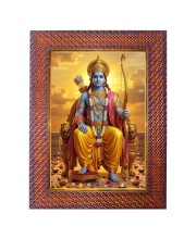Lord Ram Photo Frame 21X25 Inch Religious Wall & Table Decor Frame | Lord Ram Spiritual Photo Frame For Home, Temple & Office | Decorative Hindu God & Goddess Frame (Pack Of 1) (F18076)