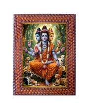 Mata Durga Photo Frame Religious Wall & Table Decor Frame | Mata Durga Spiritual Photo Frame For Home, Temple & Office | Decorative Hindu God & Goddess Frame (Pack Of 1) (F18123)
