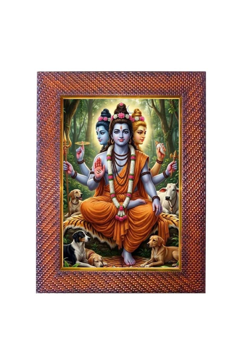 Mata Durga Photo Frame Religious Wall & Table Decor Frame | Mata Durga Spiritual Photo Frame For Home, Temple & Office | Decorative Hindu God & Goddess Frame (Pack Of 1) (F18123)
