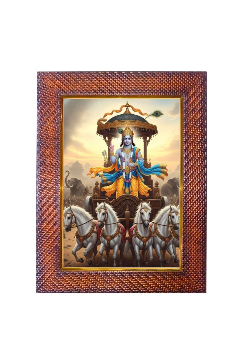 Gautama Buddha Photo Frame 19X23 Inch Religious Wall & Table Decor Frame | Gautama Buddha Spiritual Photo Frame For Home, Temple & Office (F18186X19X23)