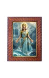 Mata Ganga Photo Frame 10x14 Inch Religious Wall & Table Decor Frame | Mata Ganga Spiritual Photo Frame For Home, Temple & Office | Decorative Hindu God & Goddess Frame (Pack Of 1) (F18228)