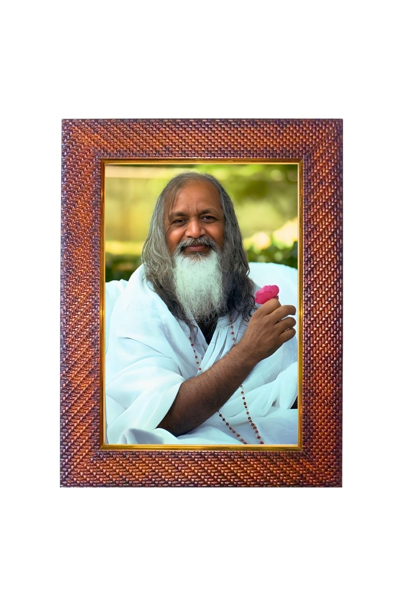 Nisargadatta Maharaj Photo Frame 15X19 Inch Religious Wall & Table Decor Frame | Nisargadatta Maharaj Spiritual Photo Frame For Home, Temple & Office | Decorative Hindu God & Goddess Frame (Pack O