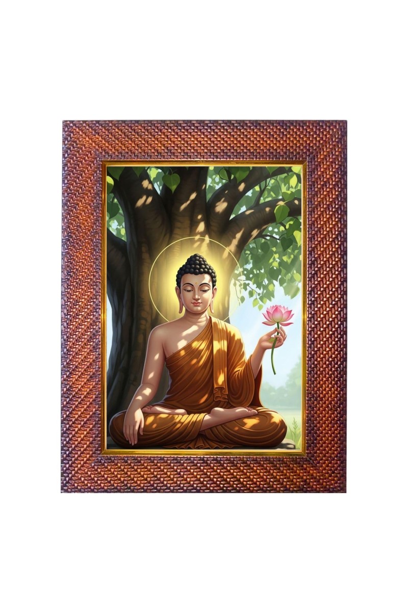 Lord SuryaDev Photo Frame Religious Wall & Table Decor Frame | Lord SuryaDev Spiritual Photo Frame For Home, Temple & Office | Decorative Hindu God & Goddess Frame (Pack Of 1) (F18203)
