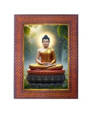 Lord Indra Photo Frame 15X19 Inch Religious Wall & Table Decor Frame | Lord Indra Spiritual Photo Frame For Home, Temple & Office | Decorative Hindu God & Goddess Frame (Pack Of 1) (F18201)