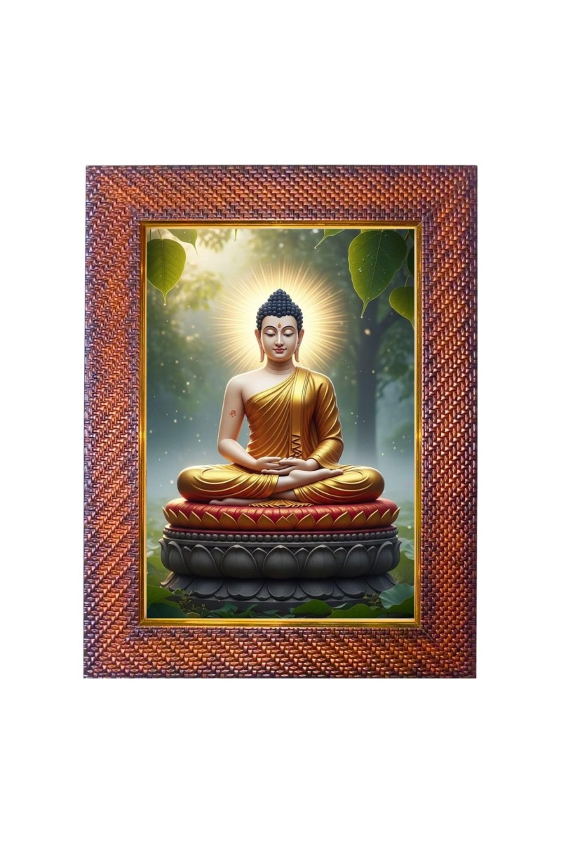 Lord Indra Photo Frame 17X21 Inch Religious Wall & Table Decor Frame | Lord Indra Spiritual Photo Frame For Home, Temple & Office | Decorative Hindu God & Goddess Frame (Pack Of 1) (F18201)
