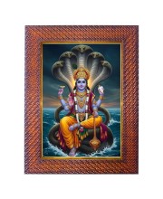 Lord Krishna Photo Frame 19X23 Inch Religious Wall & Table Decor Frame | Lord Krishna Spiritual Photo Frame For Home, Temple & Office | Decorative Hindu God & Goddess Frame (Pack Of 1) (F18082)