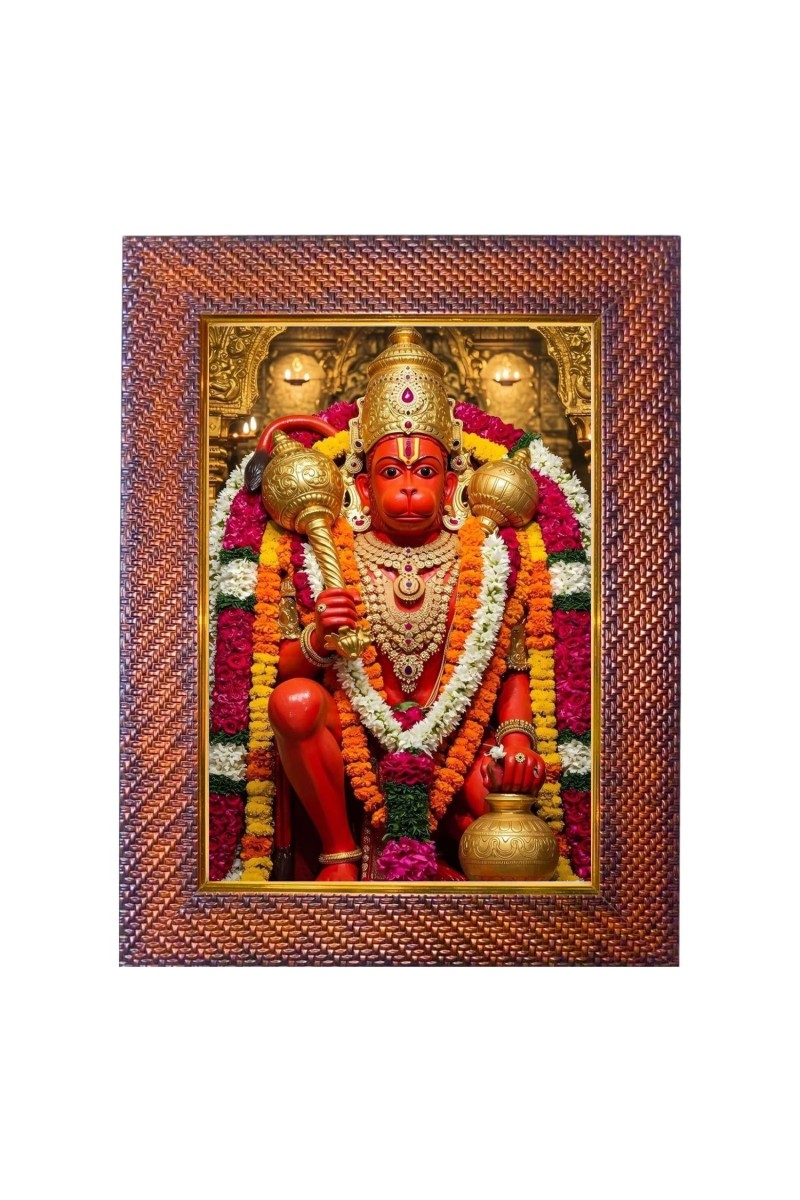 Lord Shani Photo Frame Religious Wall & Table Decor Frame | Lord Shani Spiritual Photo Frame For Home, Temple & Office | Decorative Hindu God & Goddess Frame (Pack Of 1) (F18231)