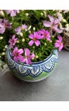 HI TECH Sales Hand-Painted Ceramic Flower Pot Decorative Tabletop Planter for Home & Office | Ethnic Pot Design | Ready-to-Display Indoor Plant Decor