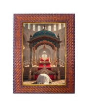 Guru Tegh Bahadur Sahib Ji Photo Frame 21X25 Inch Religious Wall & Table Decor Frame | Guru Tegh Bahadur Sahib Ji Spiritual Photo Frame For Home, Temple & Office | Decorative Hindu God & Goddess F