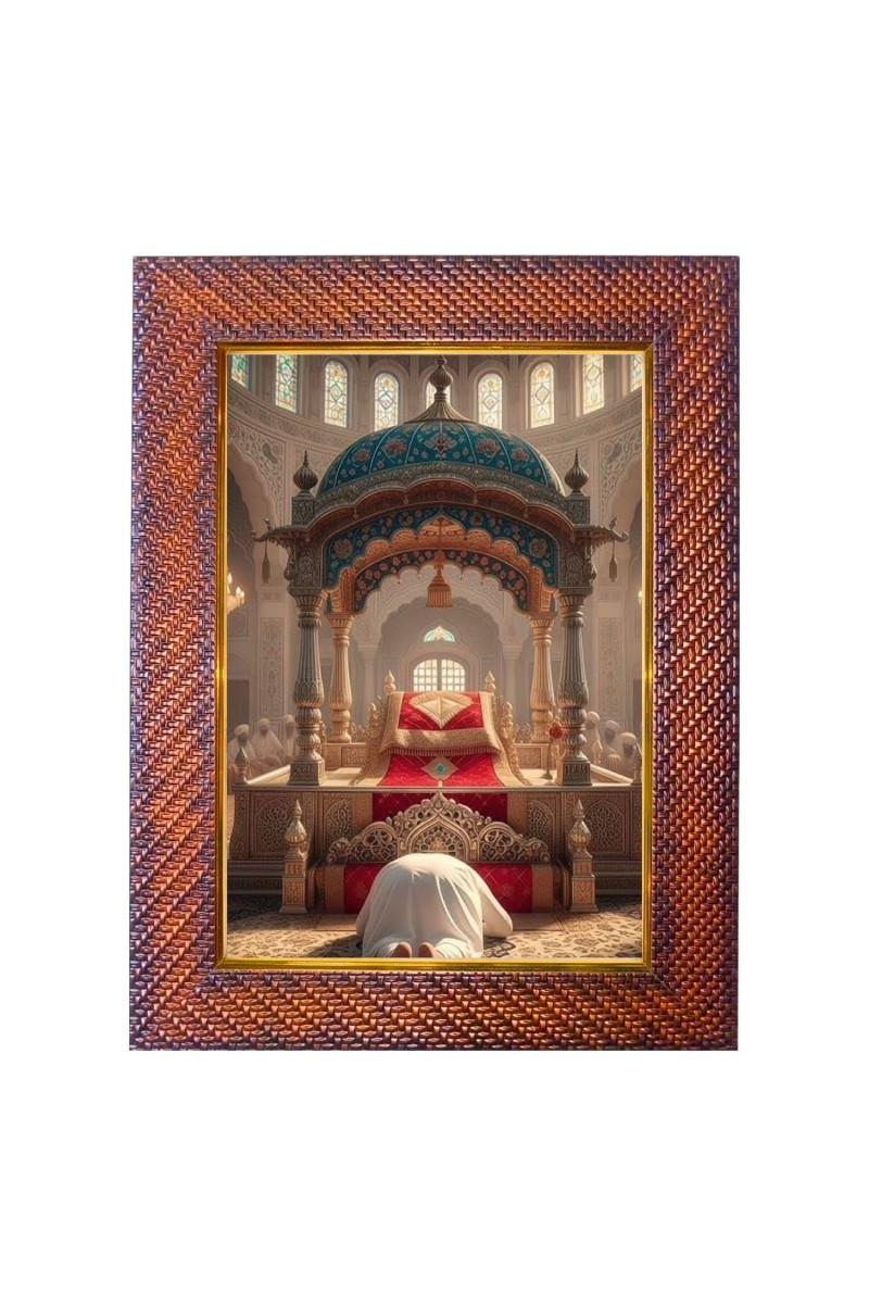 Guru Valmiki Photo Frame 15X19 Inch Religious Wall & Table Decor Frame | Guru Valmiki Spiritual Photo Frame For Home, Temple & Office | Decorative Hindu God & Goddess Frame (Pack Of 1) (F18348)