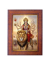 Mata Skandmata Photo Frame 15X19 Inch Religious Wall & Table Decor Frame | Mata Skandmata Spiritual Photo Frame For Home, Temple & Office (F18387X15X19)