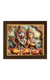 Hitech Sales | Lord Jagannath Traditional Indian Deities Artwork Photo Frame - Vibrant Wall Decor, Pooja Room and Gifting - Size: 10x12 inch.