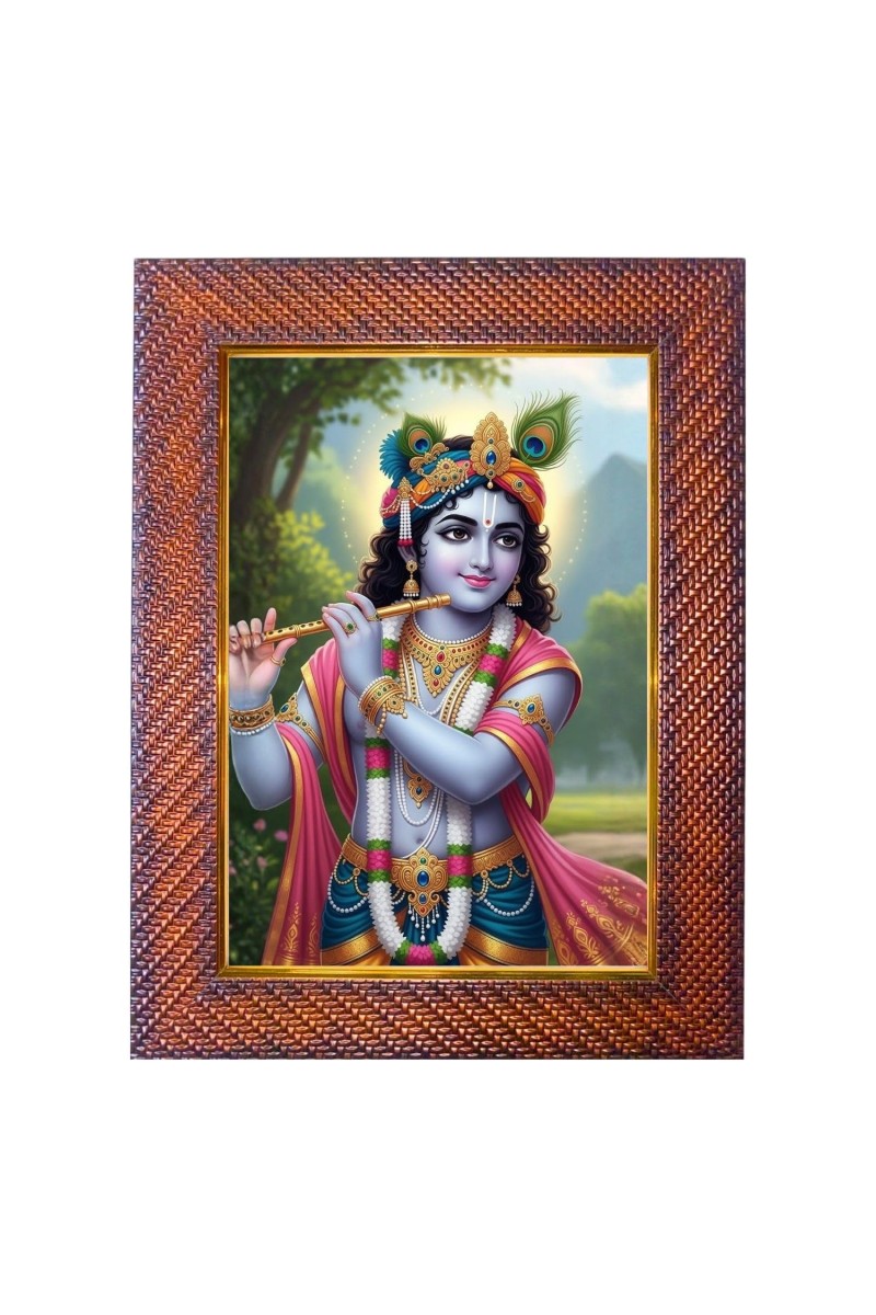 Lord Ram Photo Frame Religious Wall & Table Decor Frame | Lord Ram Spiritual Photo Frame For Home, Temple & Office | Decorative Hindu God & Goddess Frame (Pack Of 1) (F18101)