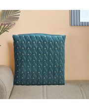Home Beautiful Teal Blue Polyester Cushion Cover