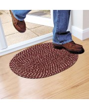 Home Beautiful Maroon Polyester Door Mat