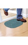 Home Beautiful Green Polyester Cotton Door Mat