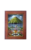 Lord Ram Maa Sita Photo Frame Religious Wall & Table Decor Frame | Lord Ram Maa Sita Spiritual Photo Frame For Home, Temple & Office | Decorative Hindu God & Goddess Frame (Pack Of 1) (