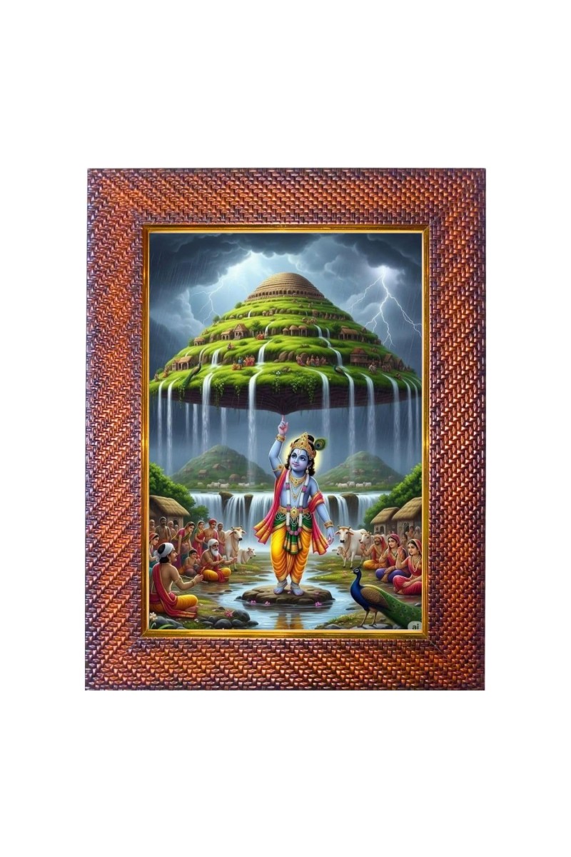 Lord Ram Maa Sita Photo Frame Religious Wall & Table Decor Frame | Lord Ram Maa Sita Spiritual Photo Frame For Home, Temple & Office | Decorative Hindu God & Goddess Frame (Pack Of 1) (
