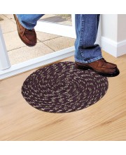 Home Beautiful Wine Polyester Cotton Door Mat