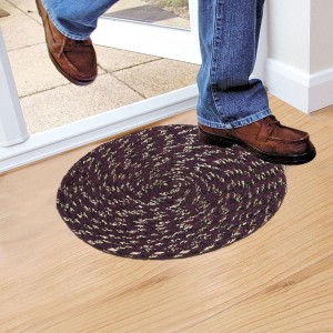 Home Beautiful Wine Polyester Cotton Door Mat Home Beautiful Wine Polyester Cotton Door Mat