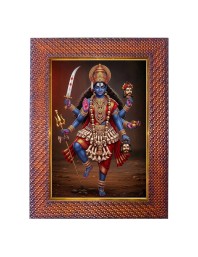 Maa Lalita Photo Frame 13X17 Inch Religious Wall & Table Decor Frame | Maa Lalita Spiritual Photo Frame For Home, Temple & Office | Decorative Hindu God & Goddess Frame (Pack Of 1) (F18385)