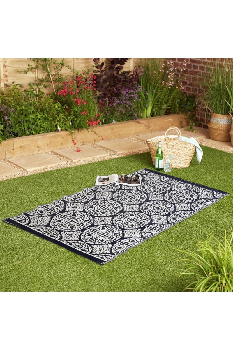 Home Beautiful Blue PVC Floor Mat