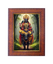 Maa Dhanlaskmi Photo Frame 13X17 Inch Religious Wall & Table Decor Frame | Maa Dhanlaskmi Spiritual Photo Frame For Home, Temple & Office | Decorative Hindu God & Goddess Frame (Pack Of 1) (F18120